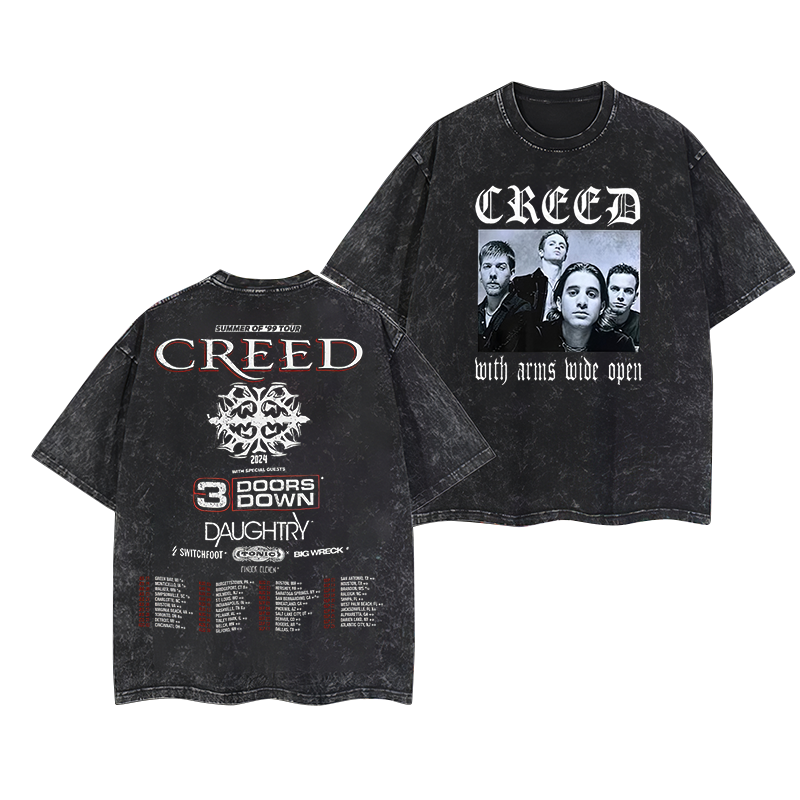 Creed Band Oversize Washed T-Shirt