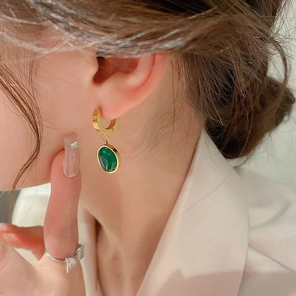 💃Best Mother's Day Gift🎁 Emerald necklace earrings bracelet, with limited time discount.