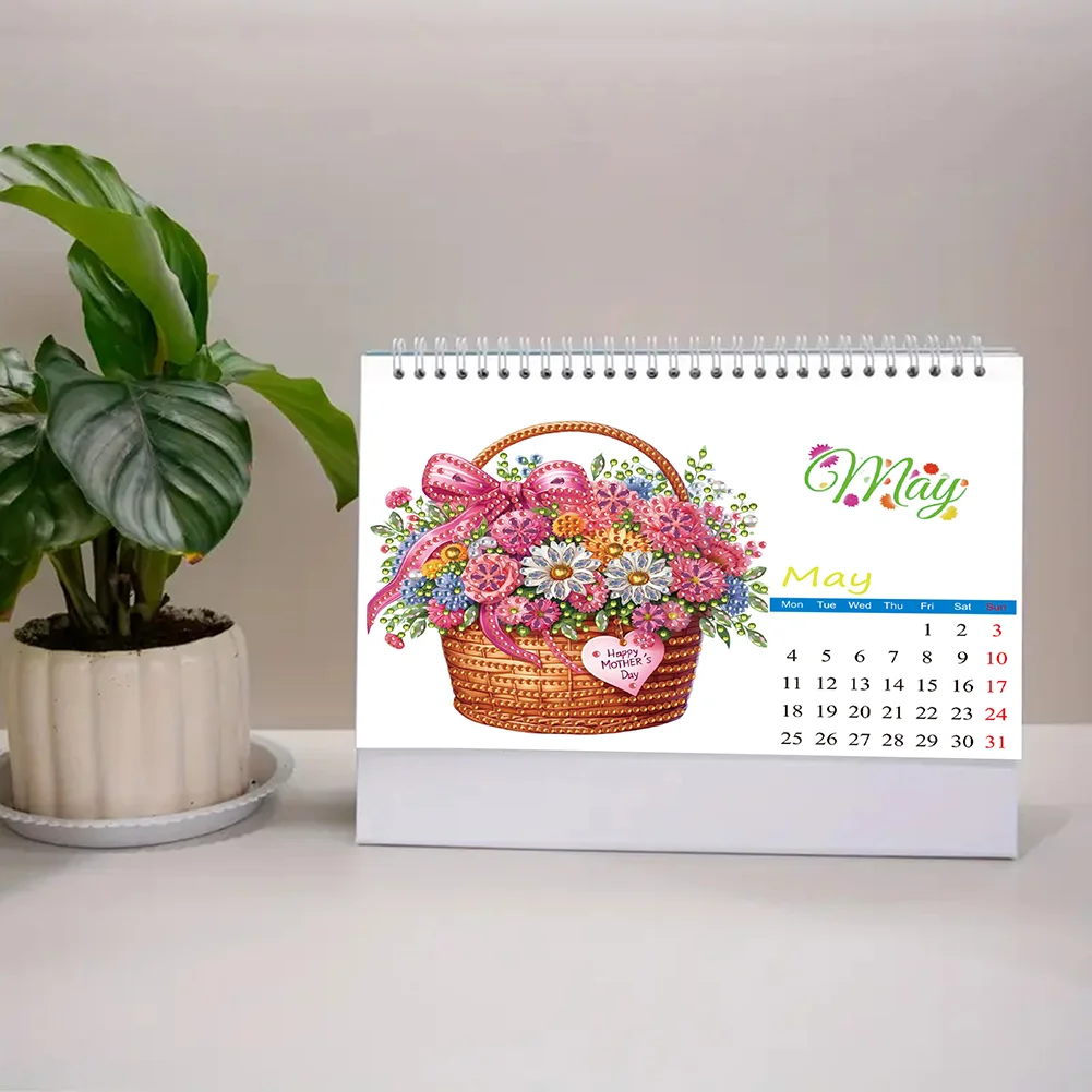 5D/DIY Calendar Crystal Painting Desk Calendars Kit Diamond Painting Calendar