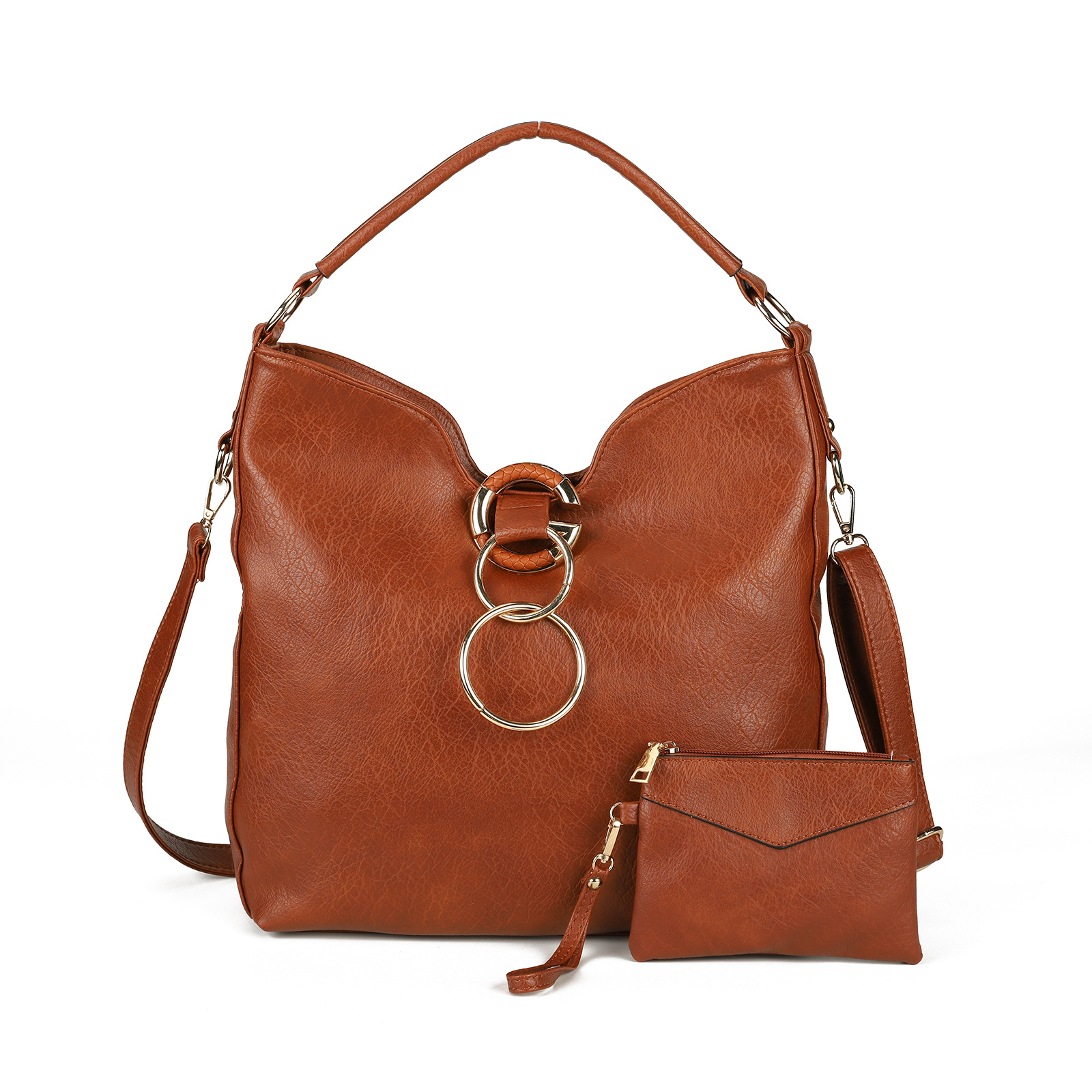 Solid Color Premium Textured Ladies Tote