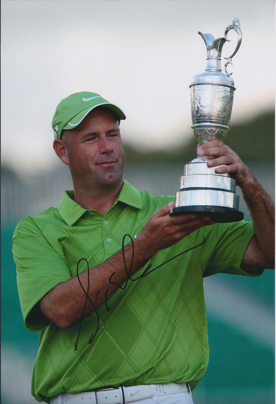 Stewart CINK SIGNED Autograph 12x8 Photo Poster painting AFTAL COA 2009 Open Champion TURNBERRY