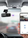 4K Dash Cam Car DVR Built-In WiFi Dual Lens Car Camcorder 24Hour Parking Monitor
