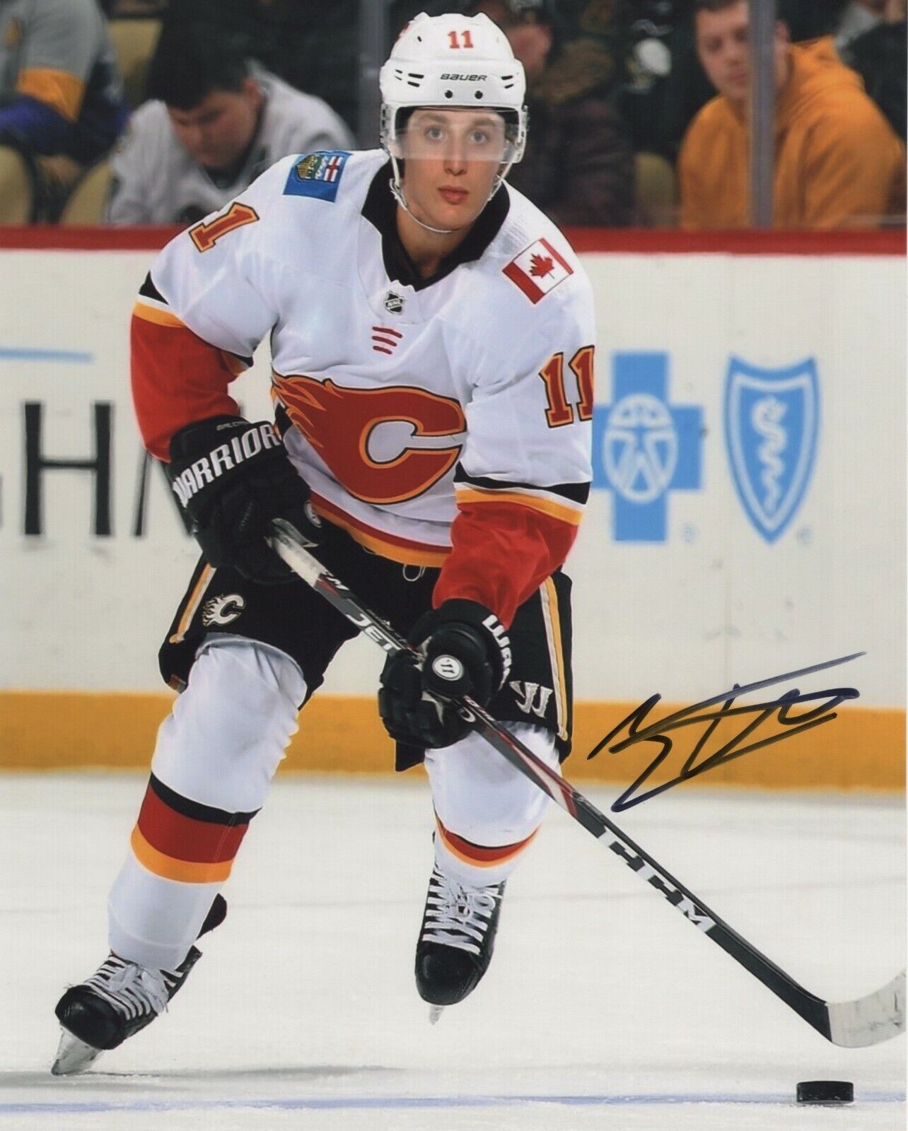 JACOB PELLETIER SIGNED AUTOGRAPH CALGARY FLAMES 8X10 Photo Poster painting