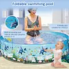 Inflatable Swimming Pool Large Capacity Blow Up Family Pool Bathtub Pool for Kid