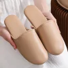 Spring and Autumn Home First Layer Lambskin Slippers for Women