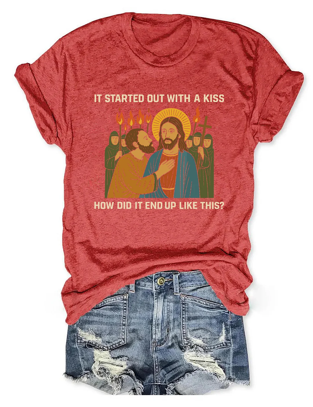 It Started Out With A Kiss How Did It End Up Like This T-shirt
