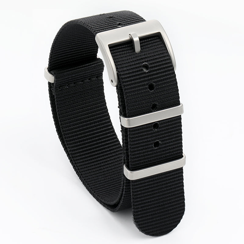 Smooth Nylon Watch Band with Sandblasting Buckle strap San Martin Watch san martin watchSan Martin Watch