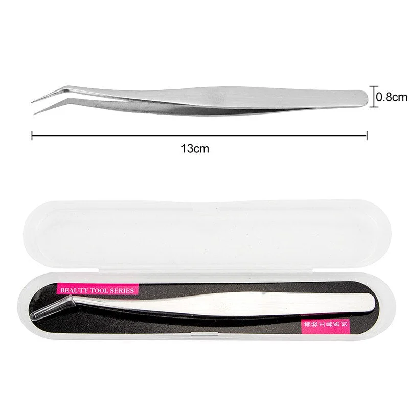 Rose Gold Stainless Steel Eyebrow Tweezers Hair Removal Clip Beauty Makeup Tool Precision Stainless Tweezers for Eyelash