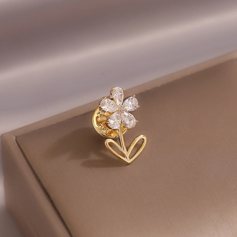 Small Brooch Bow Anti-slip Brooch High-grade Chest Sewn-free Shirt Anti-slip Buckle Pin