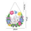 DIY Special Shaped Diamond Painting Easter Egg Bunny Festival Hanging With Lamp String Kit