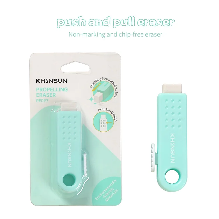 Journalsay 1 Pc Protable Candy Color Refillable Push-pull Eraser 