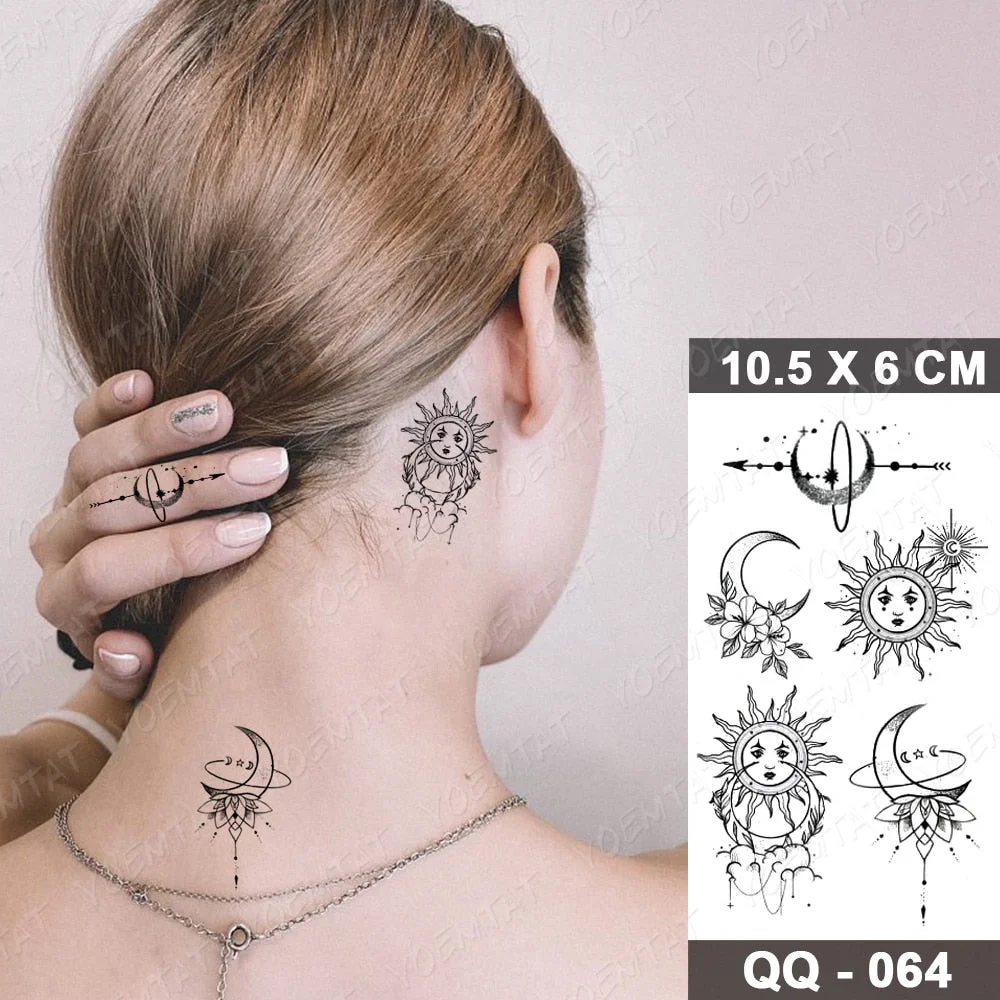 Waterproof Temporary Tattoo Sticker Cloud Lightning Magic Flash Tatoo Small Cute Crystal Hand Wrist Fake Tatto For Body Art