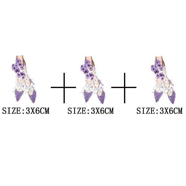 Beautiful Legs Thermal Stickers On T-shirt DIY Washable Iron On Transfers For Clothing Funny Design Patches On Clothes Appliqued