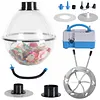 [US Local Warehouse] Balloon Stuffer Filling Tool with Air Pump & Expander Tool Balloon Stuffing Machine Set for Wedding Christmas Birthday Party Decoration (Multi port 2-in-1)