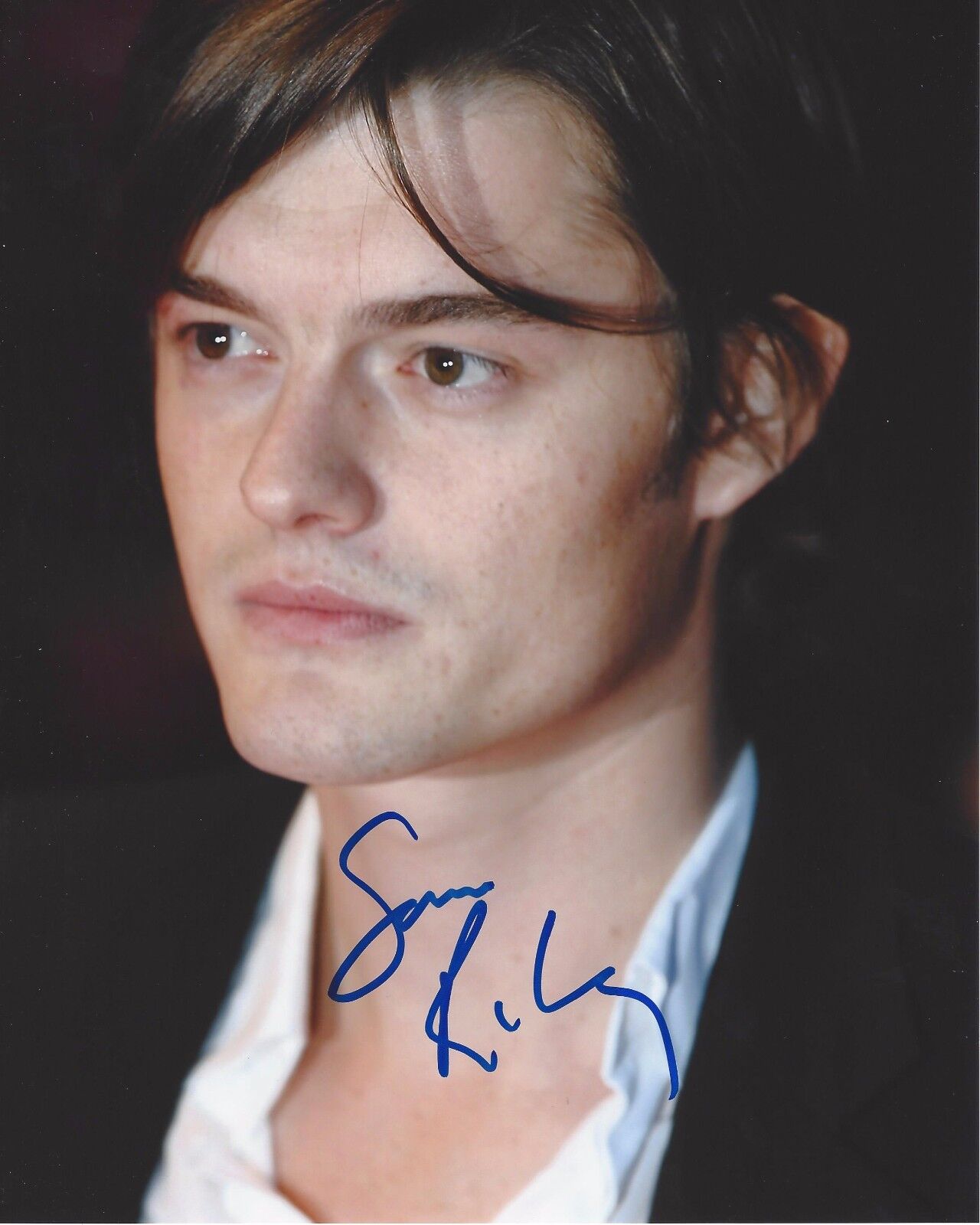 ACTOR SAM RILEY SIGNED ' FIRE' MOVIE 8X10 Photo Poster painting W/COA MALEFICENT ON THE ROAD