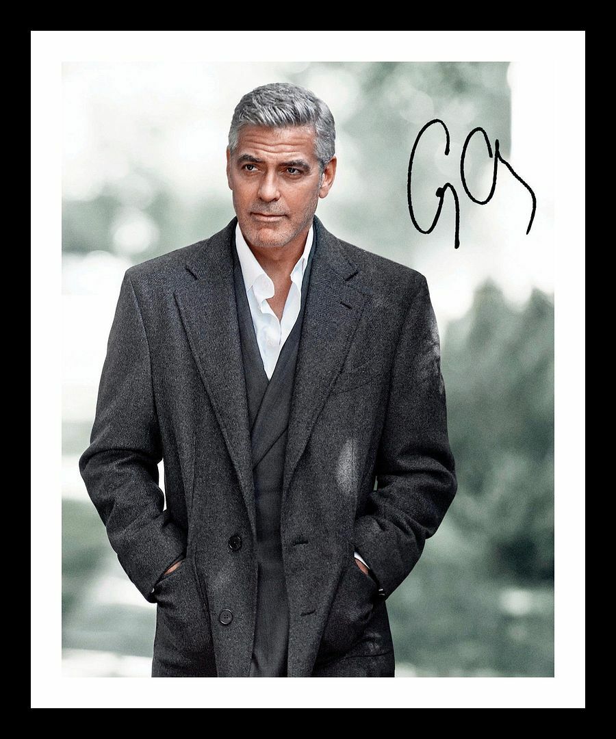 George Clooney Autograph Signed & Framed Photo Poster painting 3