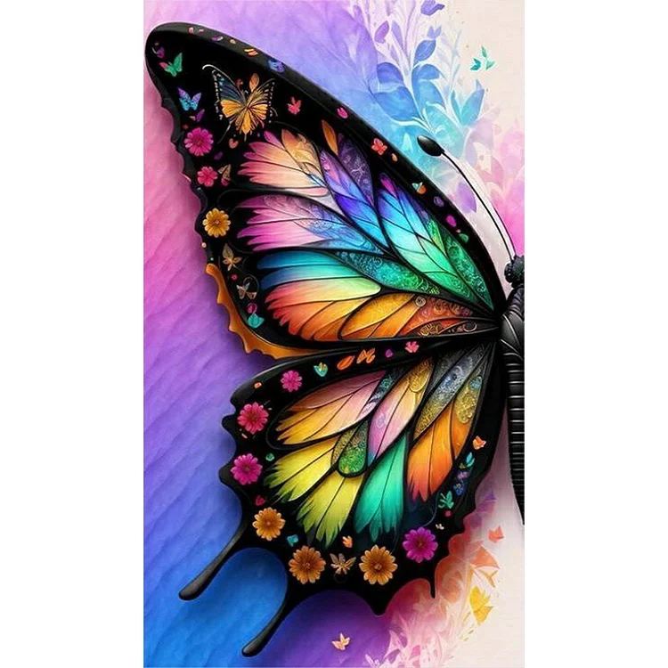Butterfly 40*70CM(Canvas) Full Round Drill Diamond Painting gbfke