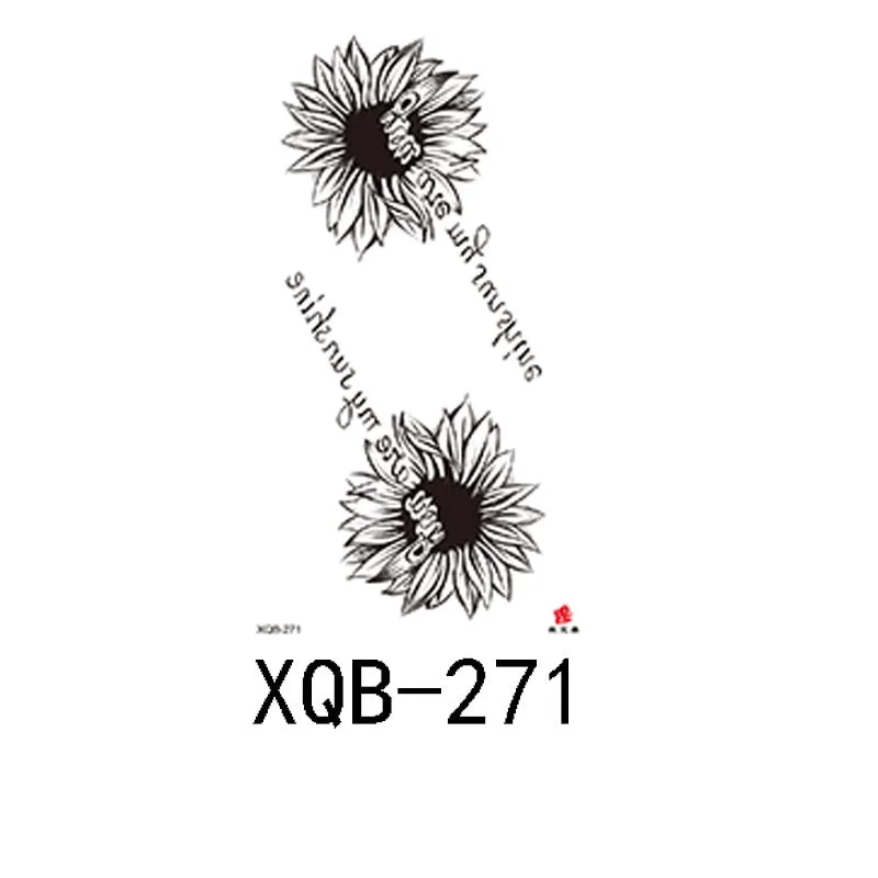 Small Full Arm Waterproof Tattoo Sticker Half Arm Arm Painted Flower Animal Arm Lasting European and American Tattoo Sticker