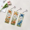 3Pcs Special Shape Flowers 5D DIY Diamond Painting Bookmark for Book Lovers