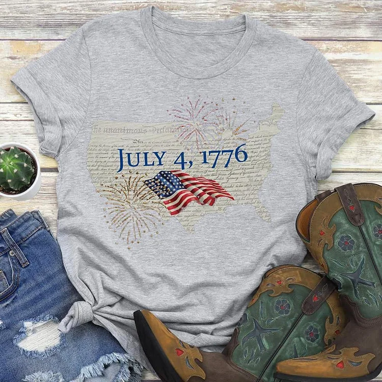 4th of July T-shirt Tee -