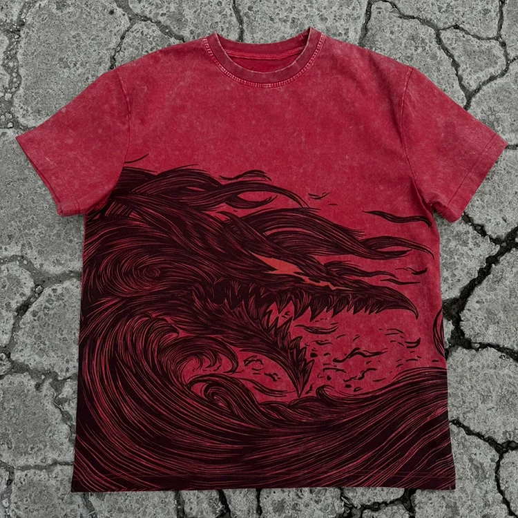 Vintage Washed T Shirt -B.K.