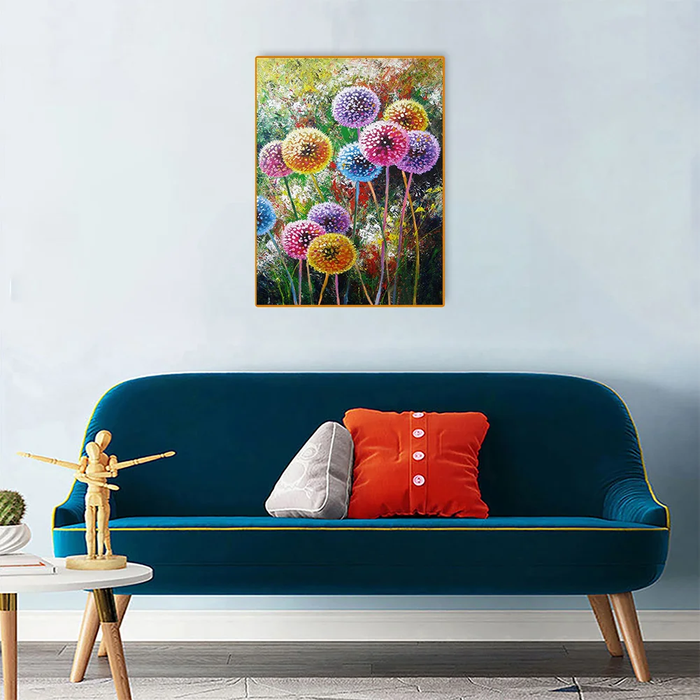 Full Counted Cross Stitch 11CT - Colorful Dandelion(30*40cm)