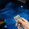 Wireless Adhesive Car Roof Foot Atmosphere Light RGB Remote Control Kit (4PCS)