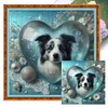 (Multi-Style) Love Dog-11CT Stamped Cross Stitch 45*45cm tapestrymarket