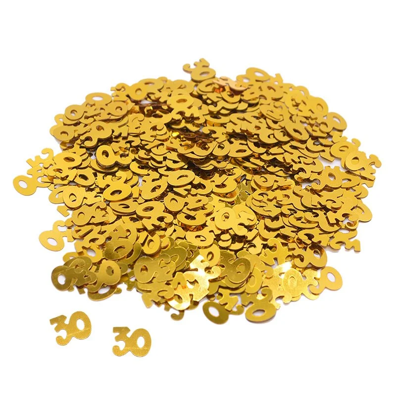 15g Gold Happy Birthay Confetti Happy Birthday Party Decoration Baby Shower Wedding Engagement Party Table Scatters Decorations