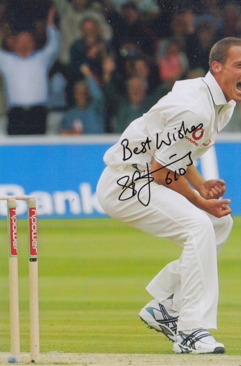 SIMON JONES HAND SIGNED 6X4 Photo Poster painting ENGLAND CRICKET AUTOGRAPH 2