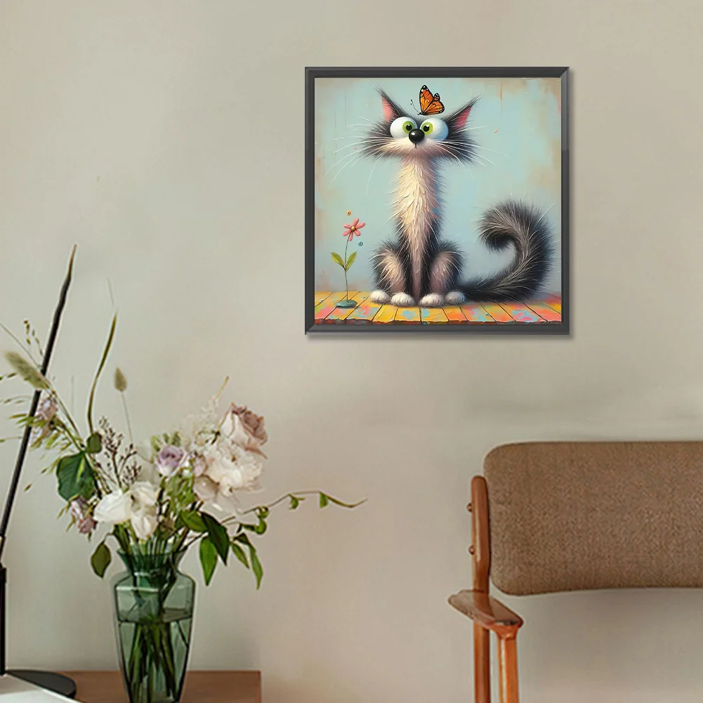 Diamond Painting - Full Round Drill - Cat (Canvas|40*40cm)