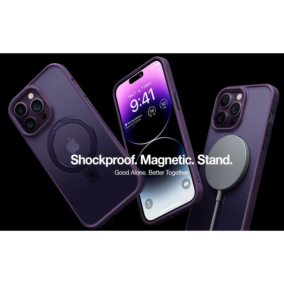 New Design iPhone Shockproof Phone Case Compatible with MagSafe (with Stand)