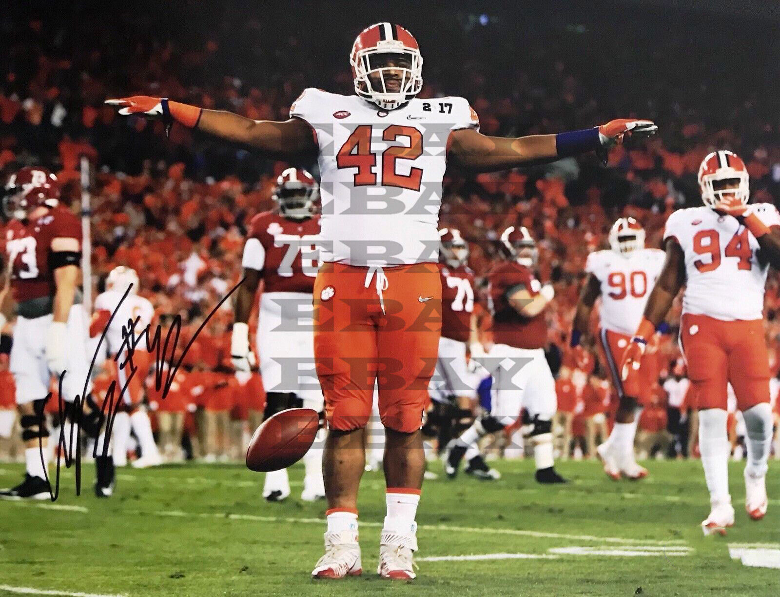 Christian Wilkins Clemson Tigers Signed 8x10 autographed Photo Poster painting Reprint