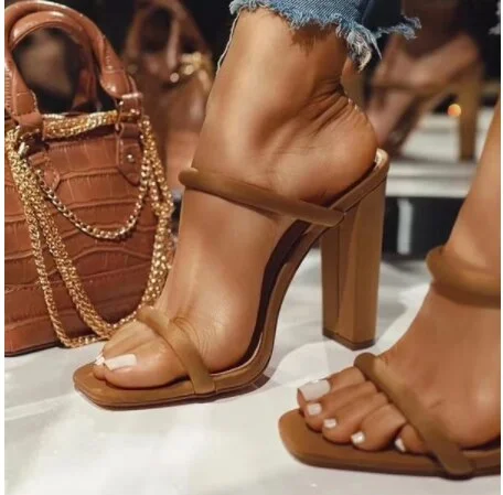 2021 Summer New Women Shoe Sexy High Heels Open Toe Sandals Women Casual Sandals Fashion Comfortable Women Sandals Zapatos Mujer
