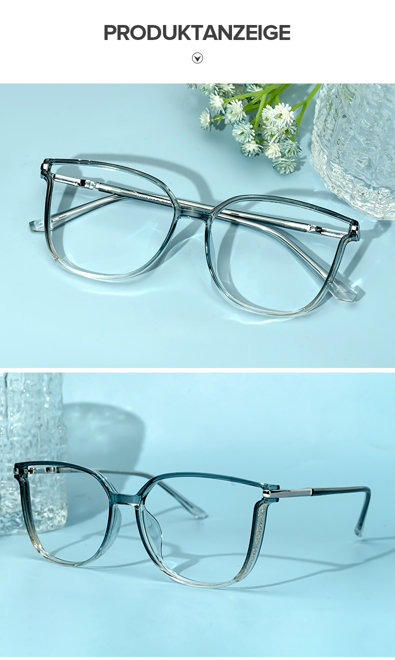 Walden Graugrün Cateye Brille