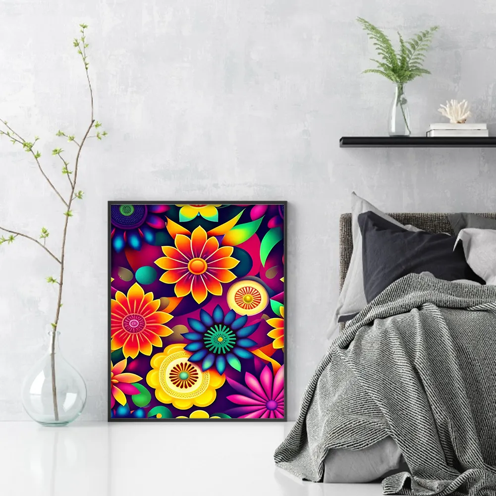 Full Round Diamond Painting 40*50cm - Flower
