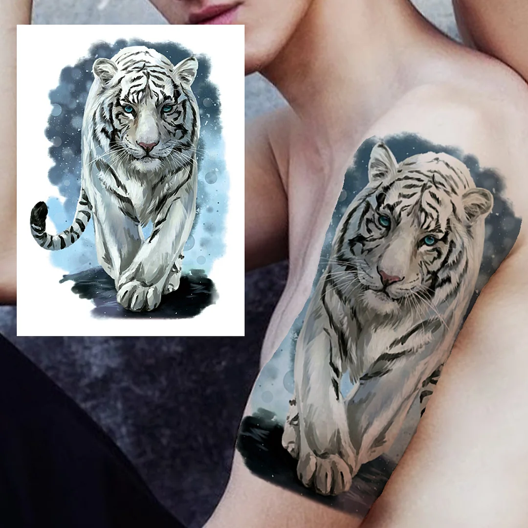 Sdrawing Mouth Skeleton Temporary Tattoos For Women Men Child Boys Halloween Fake Clown Tattoo Sticker Owl Skull Demon Tatoo Body Arm