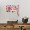 Wooden Dragonfly Flower Special Shape Diamond Painting Hanging Hooks for Decor