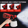 1400ml 220V Paint Sprayer 3 Mode&5 Barss Nozzles Auto Furniture Wall Sprayer Kit