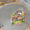 8PCS DIY Diamond Art Greeting Cards Xmas Congratulations Cards & Gifts (Flower)