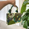 DOYUTIG New Design Jasmine Flower Beaded Handbag Women's Handmade Shiny Evening Bags For Wedding Lady Party Beading Totes N001