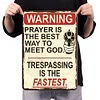 Warning - Metal Tin Signs(8*12Inch/12*16Inch)