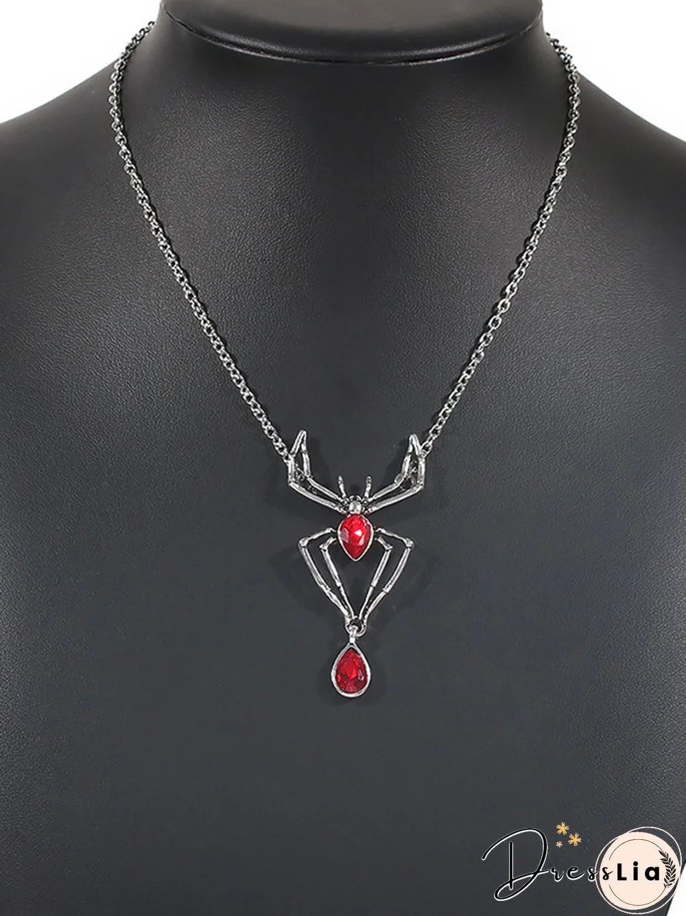 Women Street All Season Halloween Daily Crystal Metal Rhinestone Vintage Style Pendant Necklaces Necklace