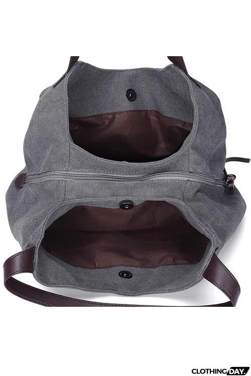 Canvas Hobo Bag