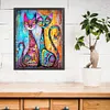 (Multi-Style) Abstract Cat Painting-11CT Stamped Cross Stitch 40*50cm/15.75*19.69in tapestrymarket