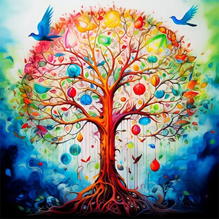 Tree of Life-Full Round Diamond Painting(40*40CM)