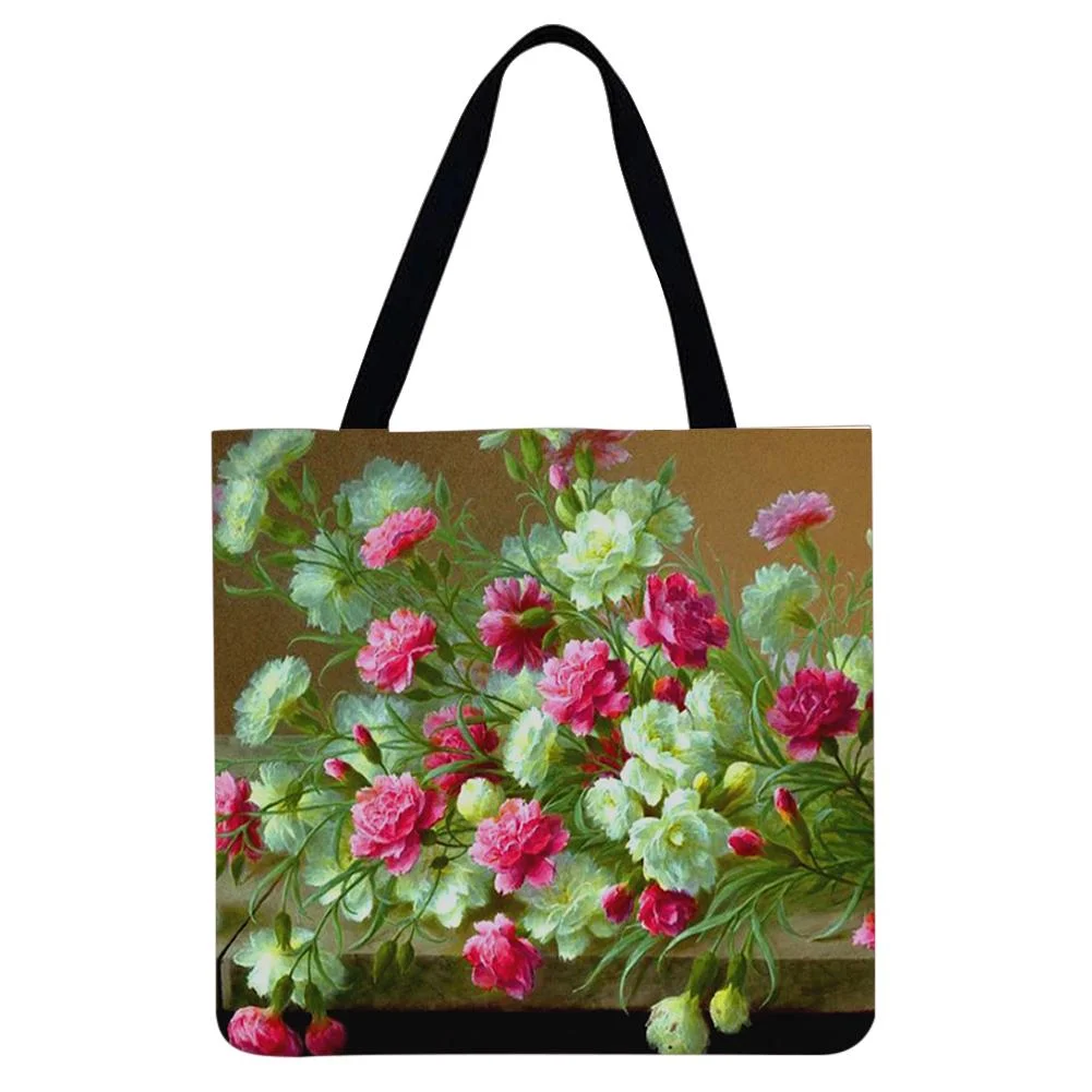 Linen Tote Bag -  Wildflower