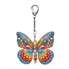 1PC, porte-cl&eacute;s DIY 3D en diamant avec boucle homard, porte-cl&eacute;s double face en diamant avec cha&icirc;ne &agrave; ressorts, mosa&iuml;que de diamants en cristal &agrave; ressorts, cadeau unique fait main