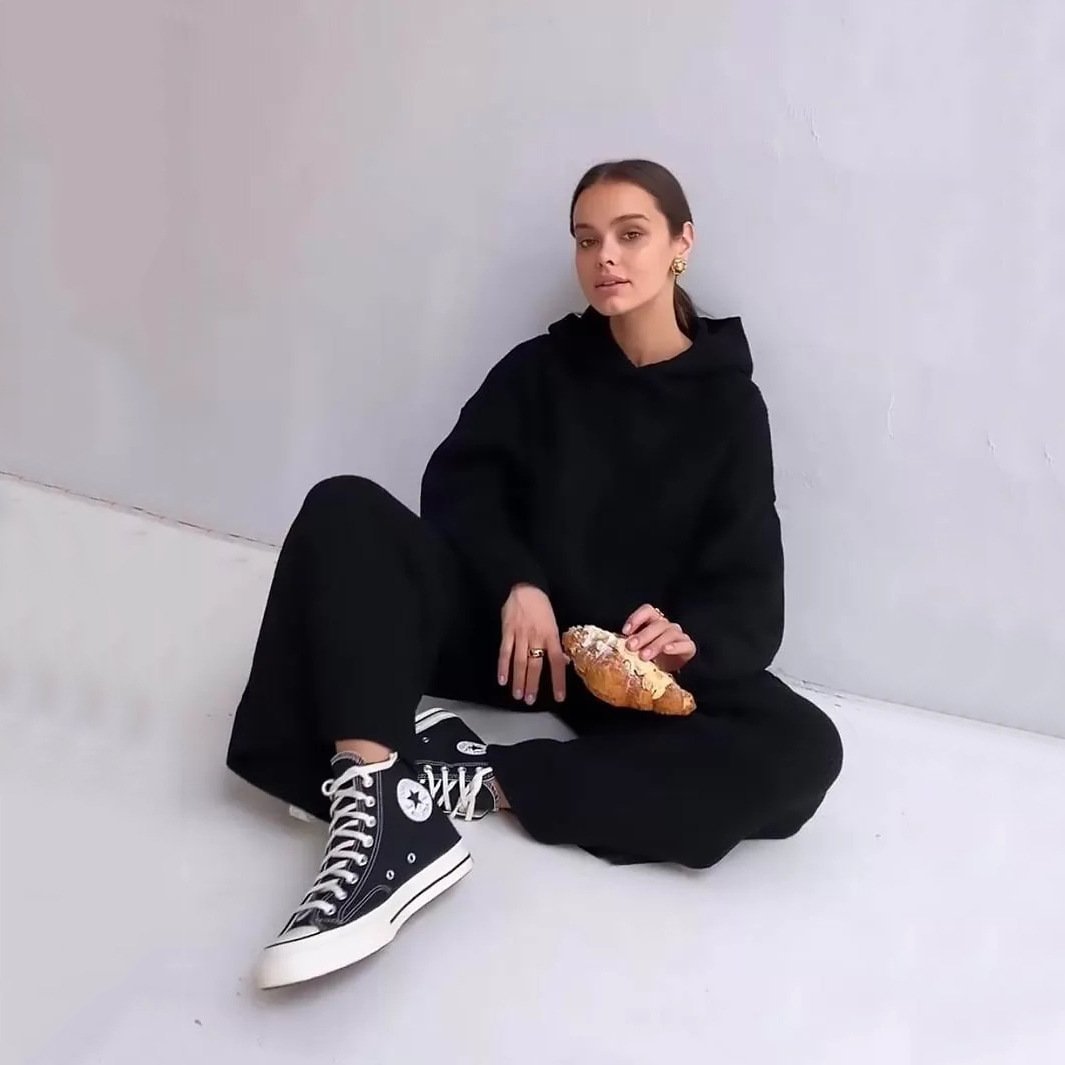 Stylish Sportswear hooded casual Sweater suits
