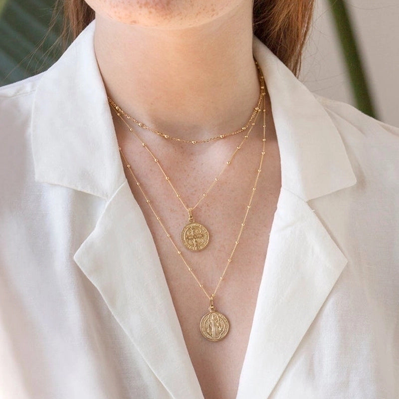 Copper Plating Geometric Necklace